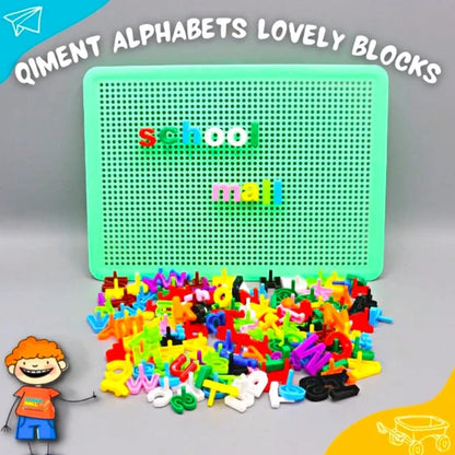 Alphabet ABC Words Pin - Peg Board Puzzle - 182 Pcs Set
