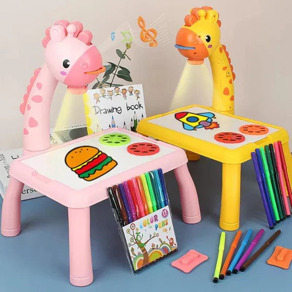 Light Projection Painting Table for Kids
