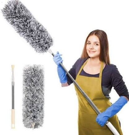 Microfiber Feather Duster Flexible Dust Cleaner with Extendable Long Handle