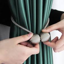 Magnetic Curtain Tieback Decorative Curtain Holder Clip for Home & Room Decor