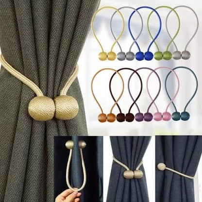 Magnetic Curtain Tieback Decorative Curtain Holder Clip for Home & Room Decor